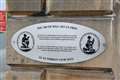 A plaque at UHI headquarters makes clear the building's links to slavery.