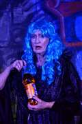 Elizabeth Best as Betty uses Irn-Bru to save the day. Picture: Jim A Johnston