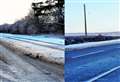 Mad Friday fears over frozen roads – Spot the difference between council and BEAR maintained roads either side of this junction