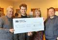 Charity cheque handed over at Masonic Lodge in Thurso 