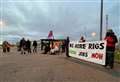 XR activists stage protest at Invergordon port