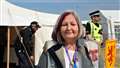 Wick provost and Highland councillor Jan McEwan MBE was delighted to be at the event and remarked on the beautiful weather. Picture: DGS