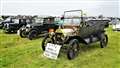 The 1913 Model T sits beside some younger cars at the event. . Picture: DGS