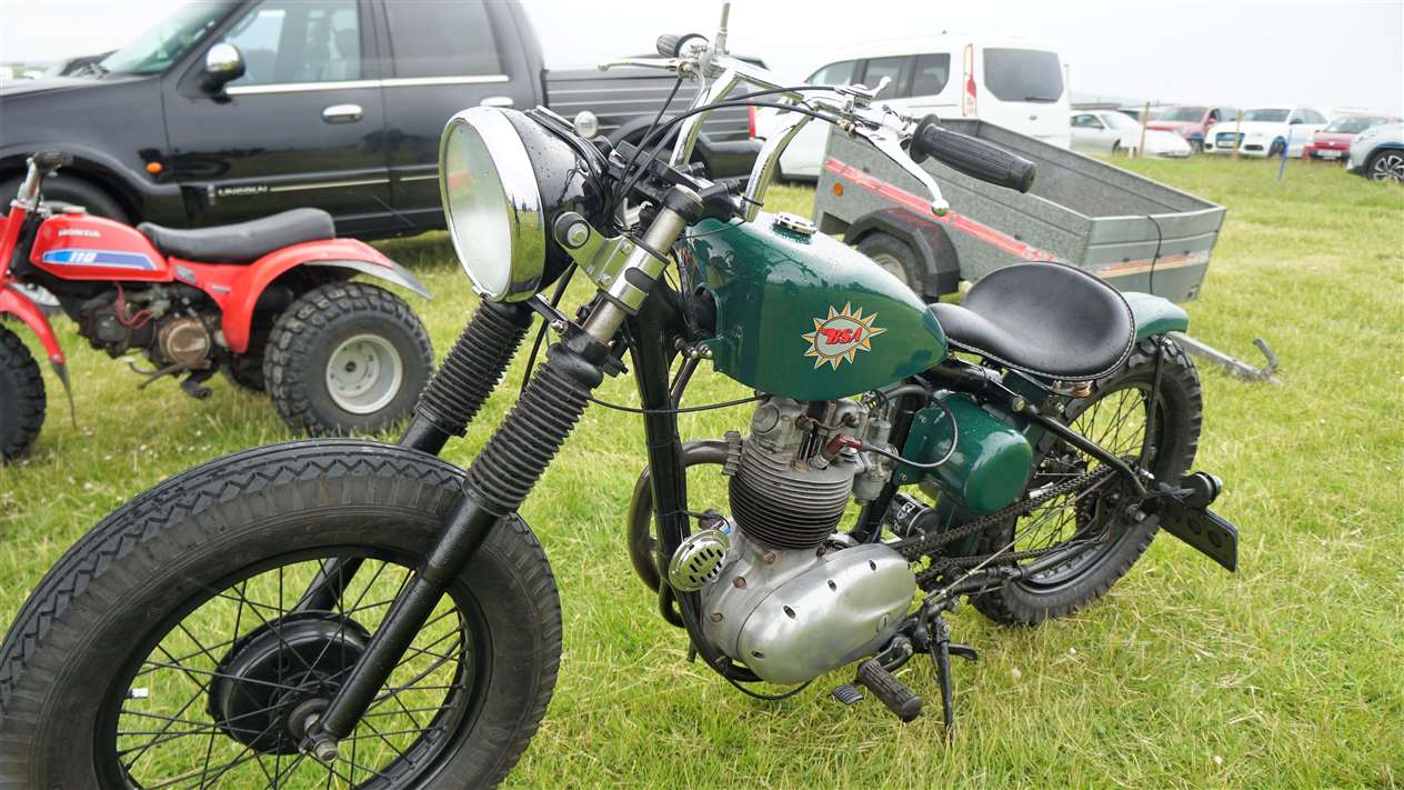 Vintage BSA motorcycle. Picture: DGS
