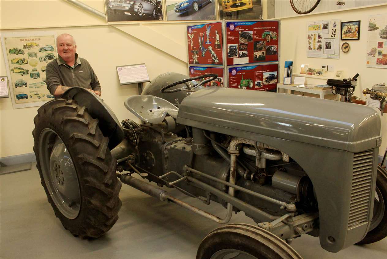 Kevin Sutherland with the old Fergie.