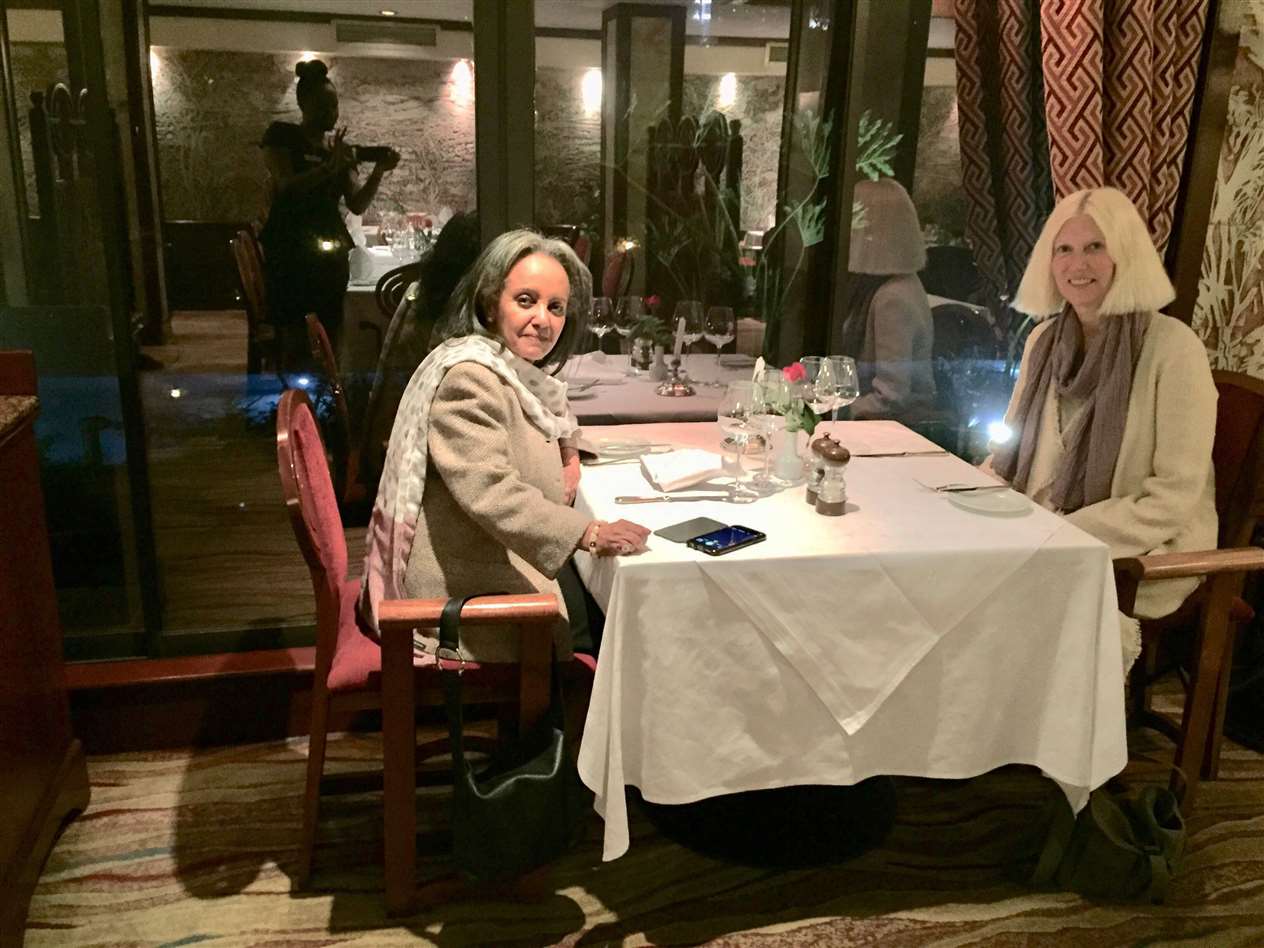 Dr Parker with the president of Ethiopia, Sahle-Work Zewde, in Addis Ababa.