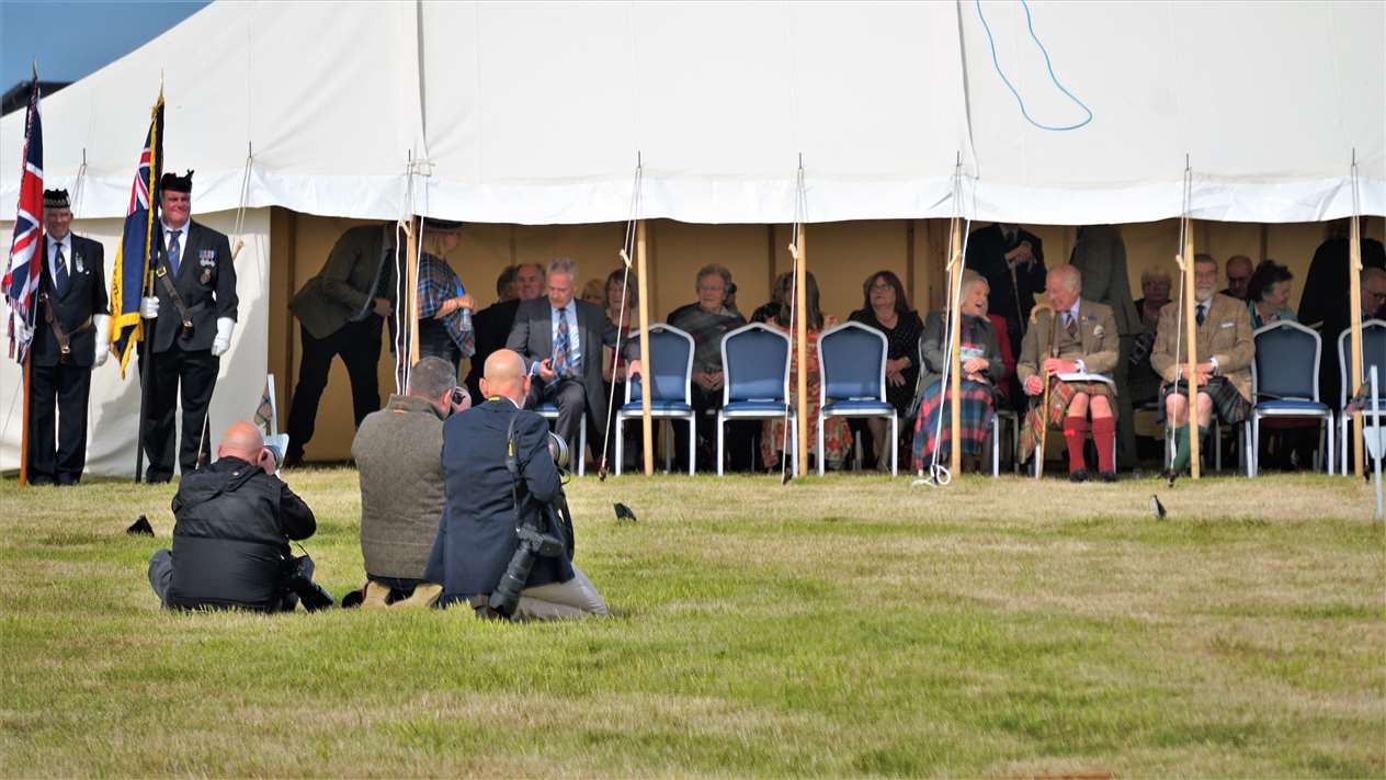 Paparazzi on patrol as pictures are taken of King Charles III. Picture: DGS