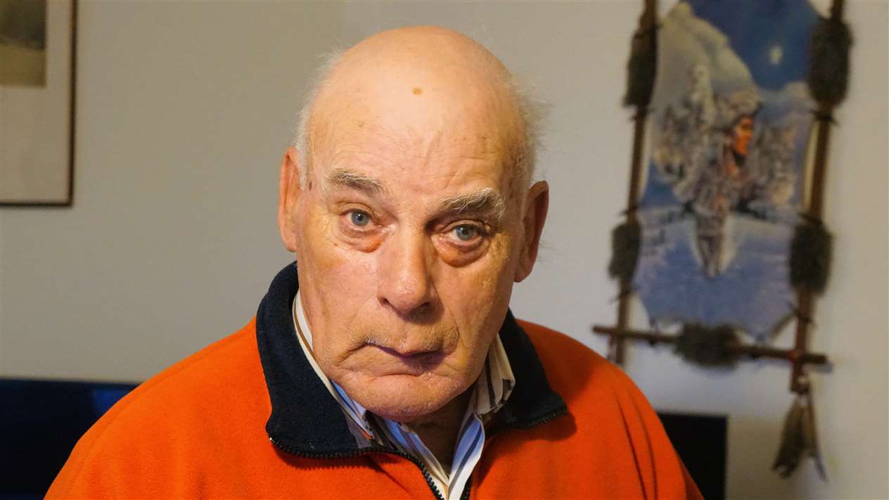 Charlie McPhee said he cannot cope with the damp house and the cost of heating it. Picture: DGS