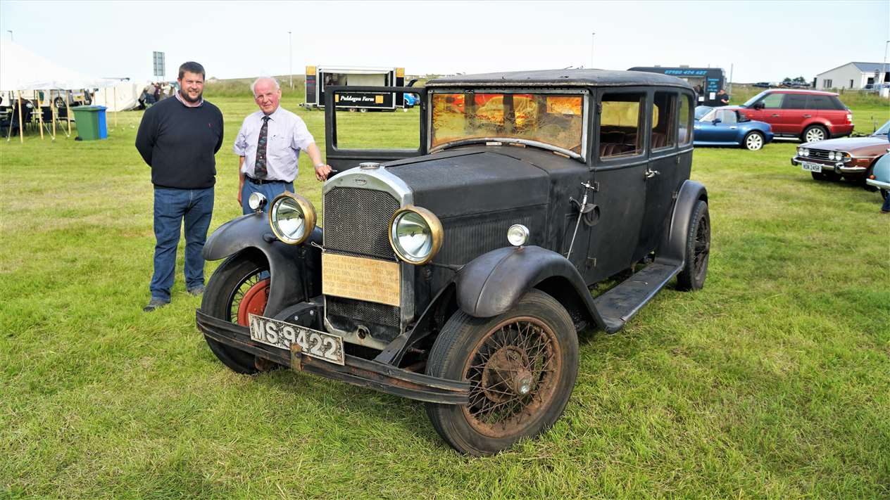 James Green and George Sutherland with the 1930 Humber car which the King saw. Picture: DGS