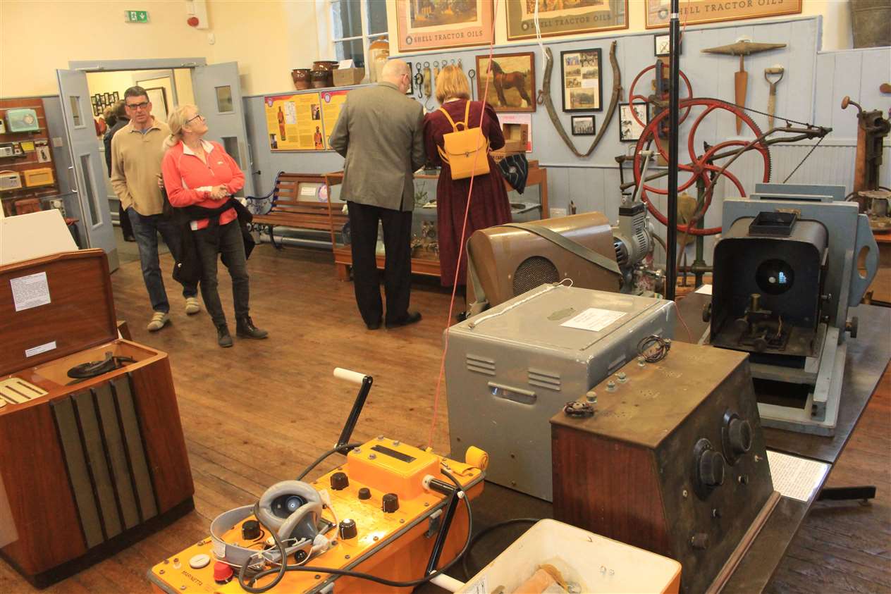 One of the rooms packed with local heritage exhibits.