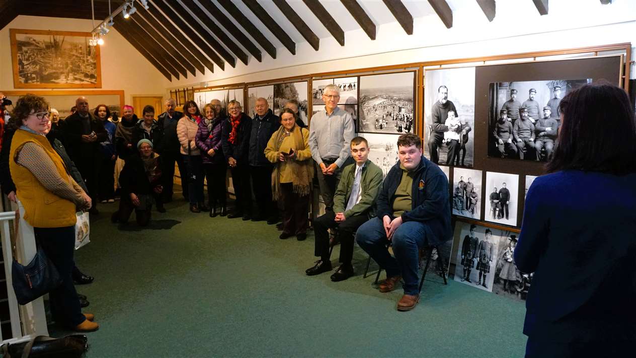 A good turnout of local people at the Saltire Summit Awards event in Wick. Picture: DGS