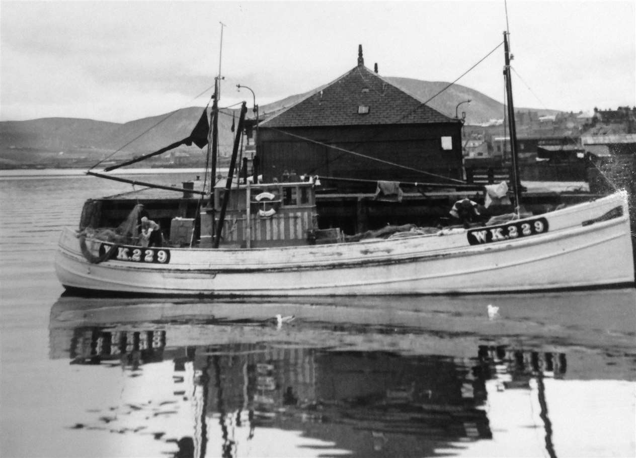 An archive photo of the Wick-registered fishing boat Enterprise.