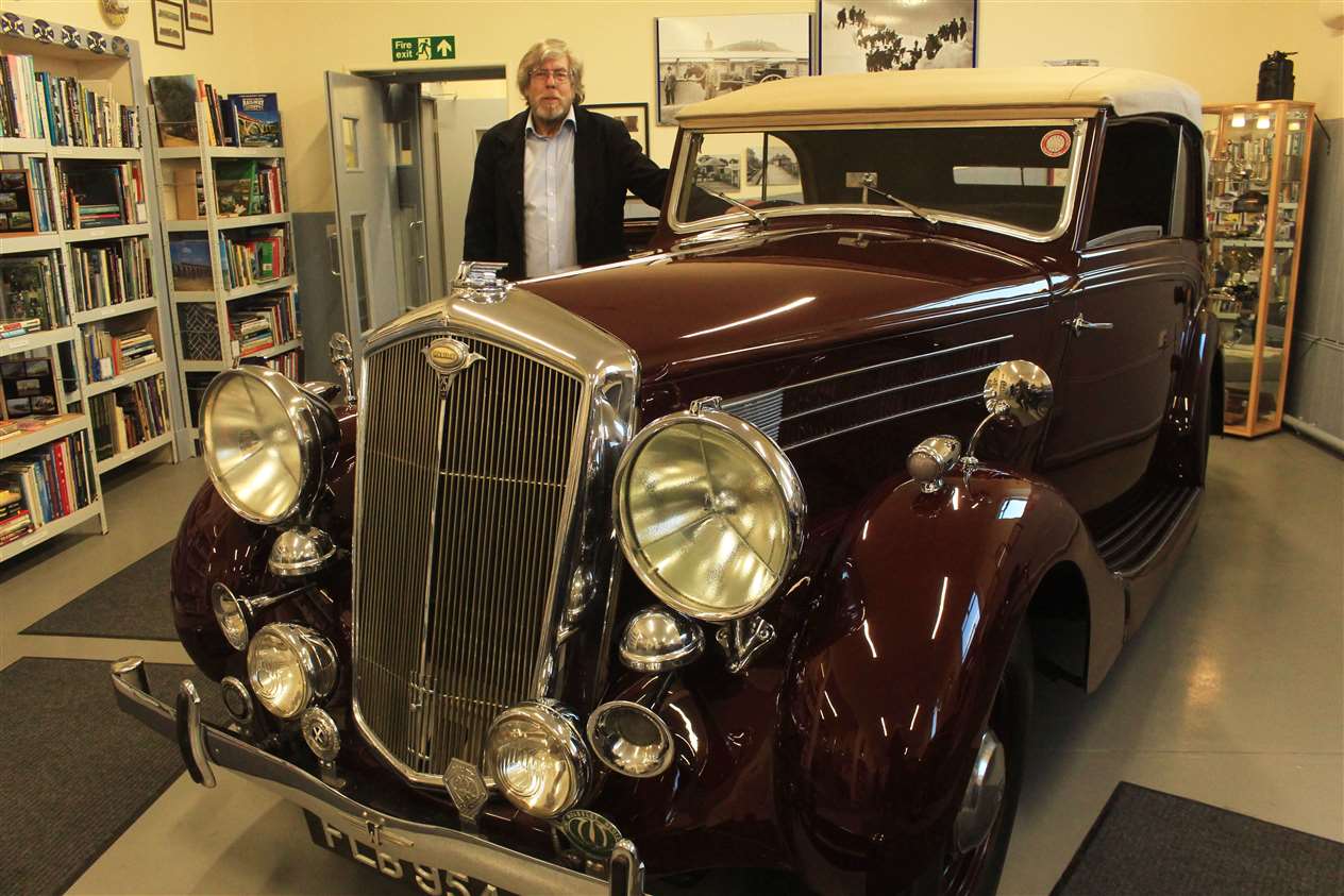 Chris Eyre, chairman of Halkirk Heritage and Vintage Motor Society, at Friday's event.