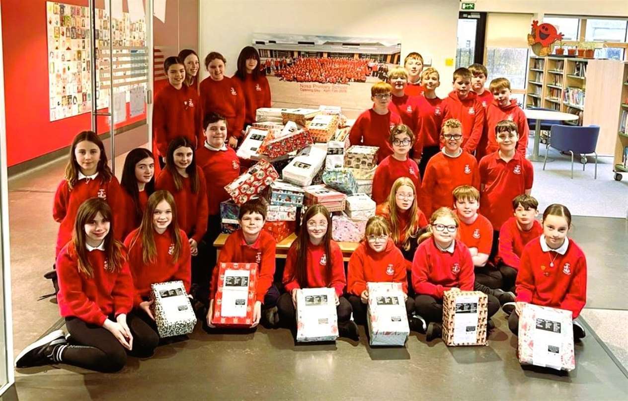 Primary 7 pupils share their Blythswood collection.