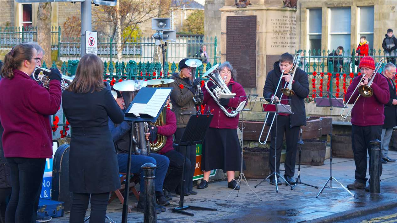 The brass band played throughout. Picture: DGS