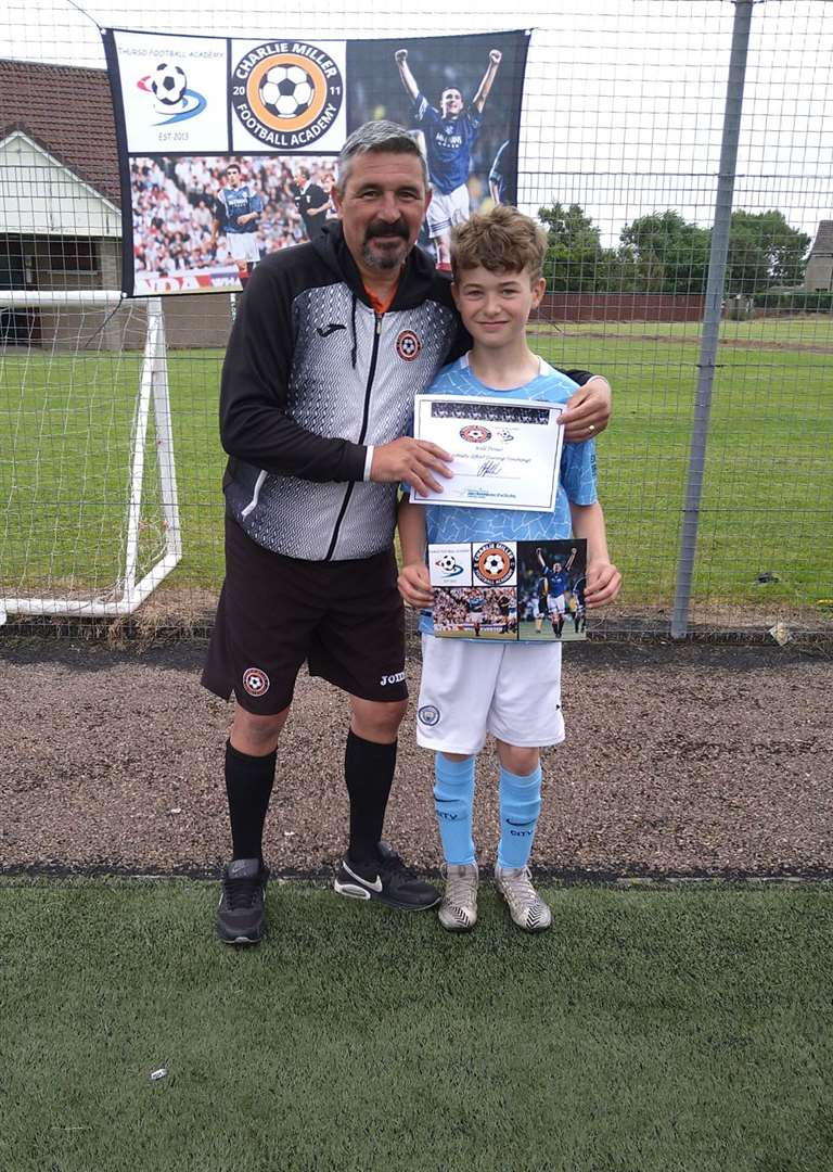 Logan Kirman was selected as player of the camp in the 10-15 age group.