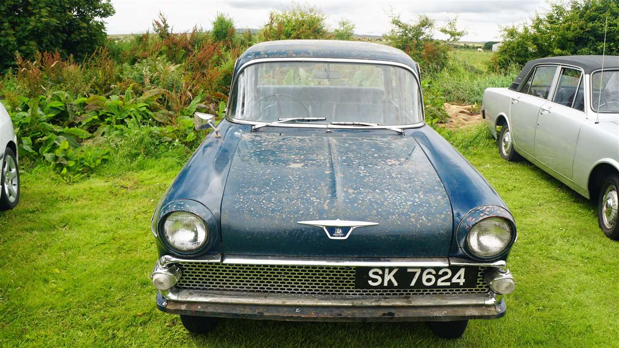 James Mackay's 1960 Vauxhall Victor which sat in a garage from 1969 until 2003 when it was dismantled. He reconstructed it after receiving all the components last September. Picture: DGS