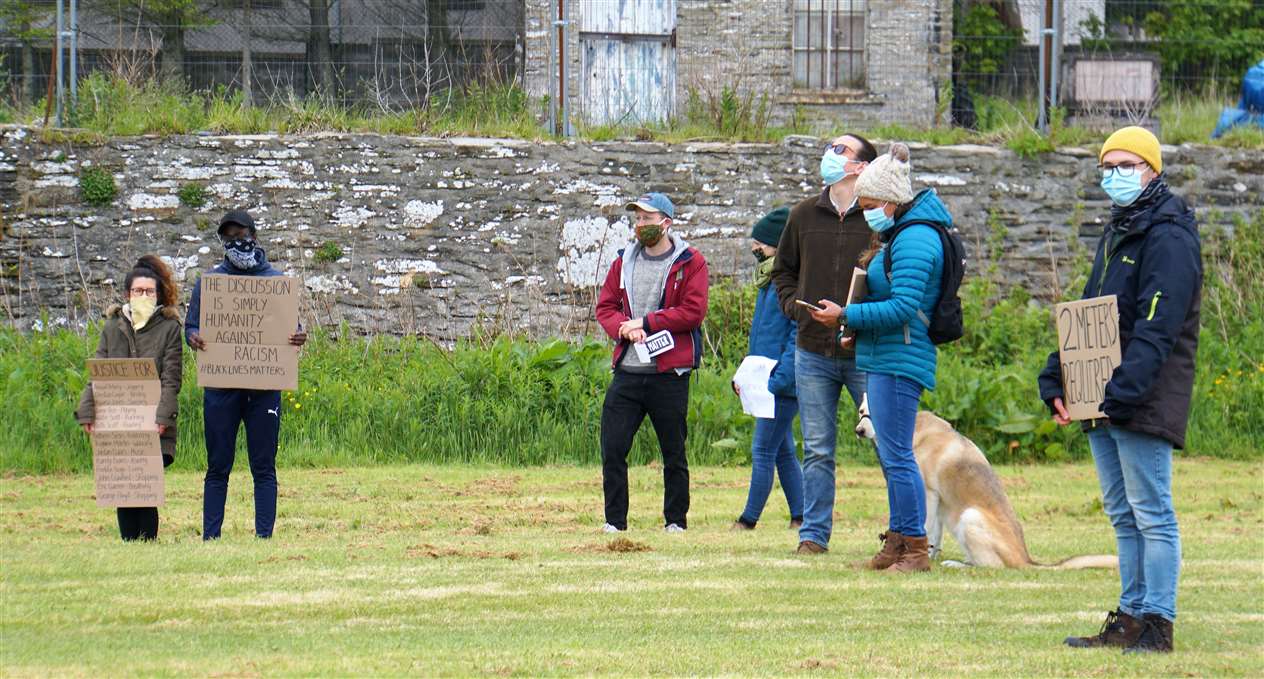 Black Lives Matter, Thurso, June 7, 2020. Picture: DGS