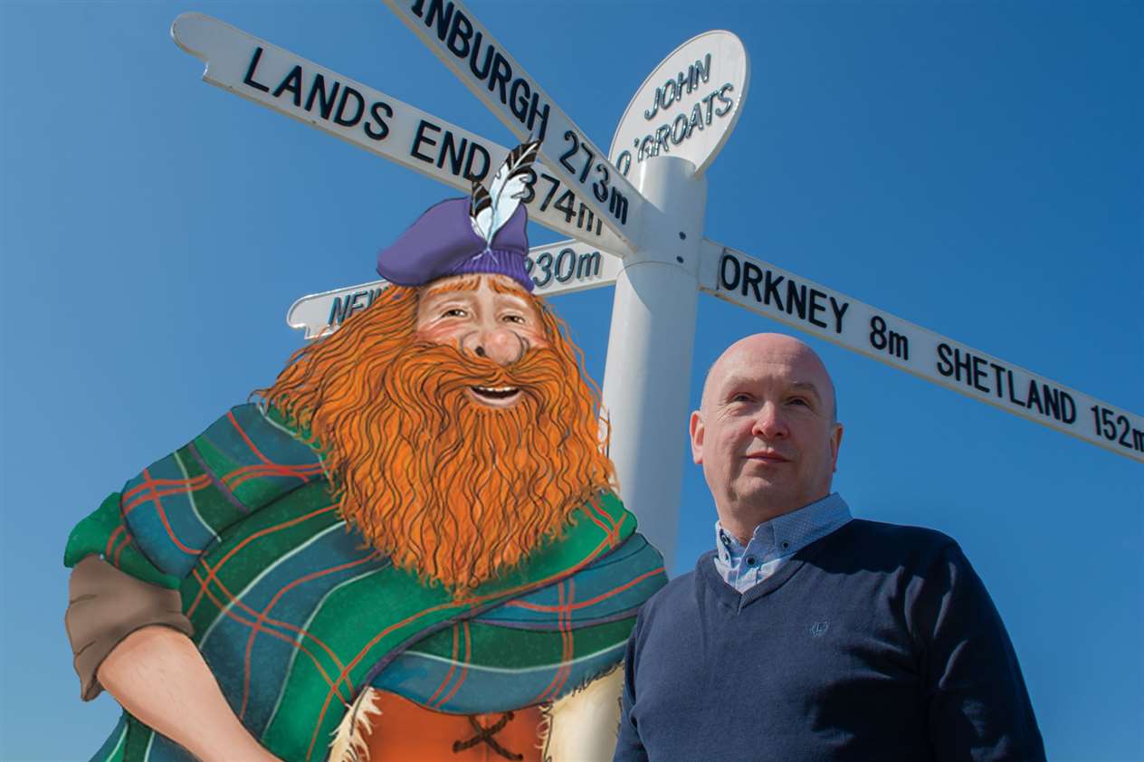 Author Colin Sinclair will be signing copies of his new children's book about Johnny Groat.