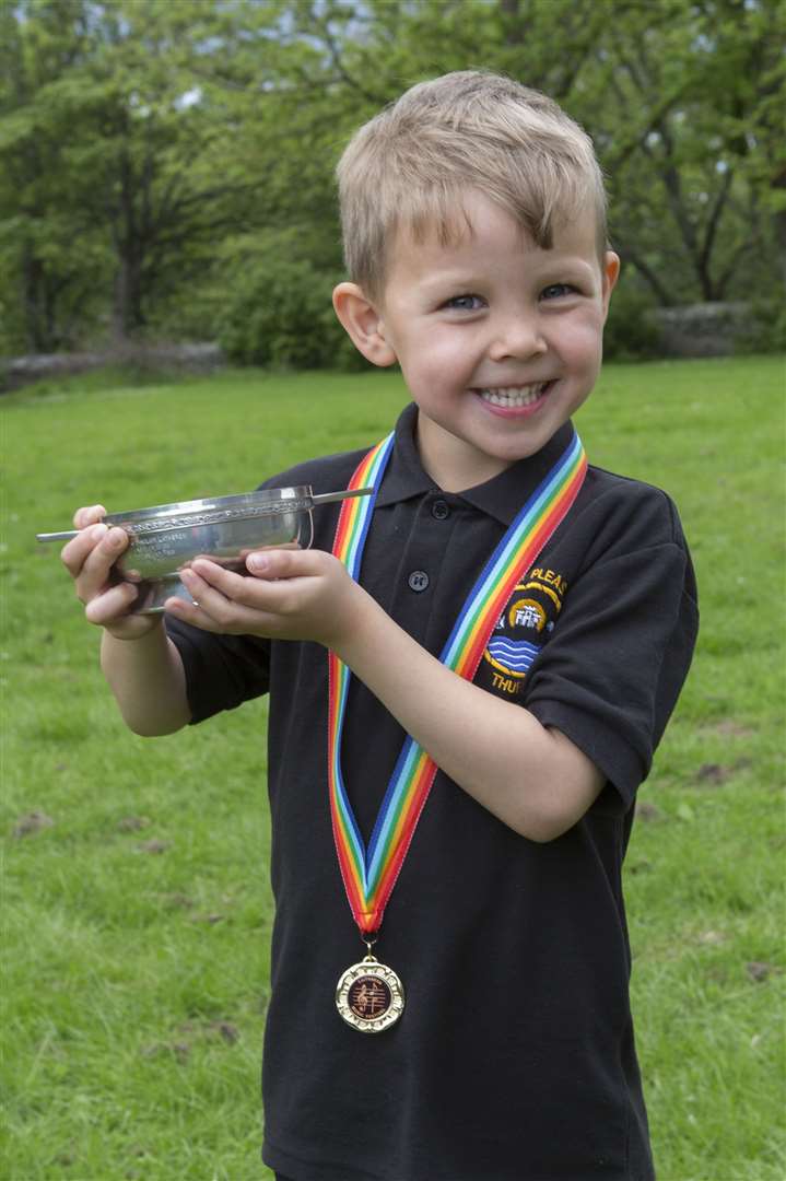 Alex Vines, Mount Pleasant, won the Tomlinson Quaich for verse speaking, P1.
