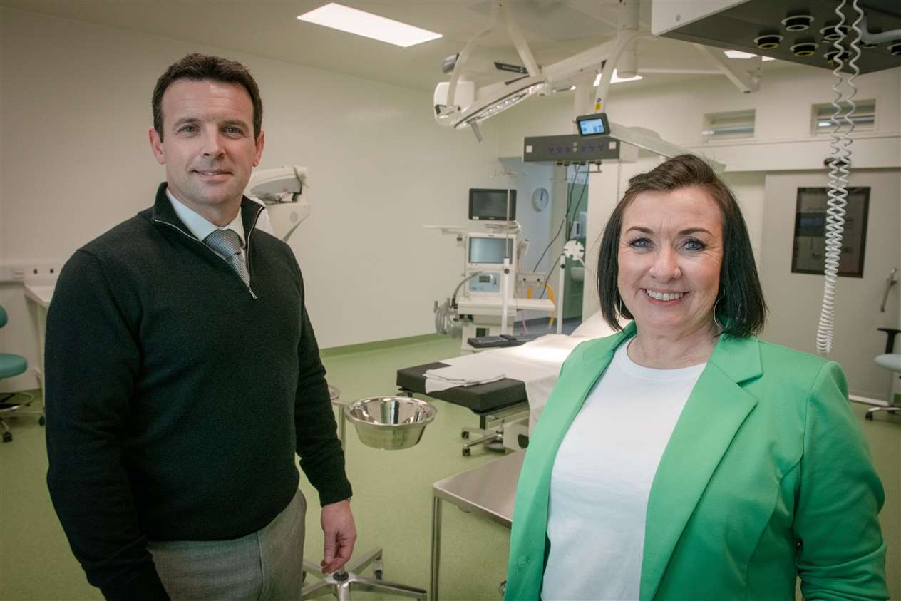Colin McNair Consultant Orthopaedic Surgeon Clinical Director NTC-H and Fiona Grist Clinical Nurse Manager. Picture: Callum Mackay..