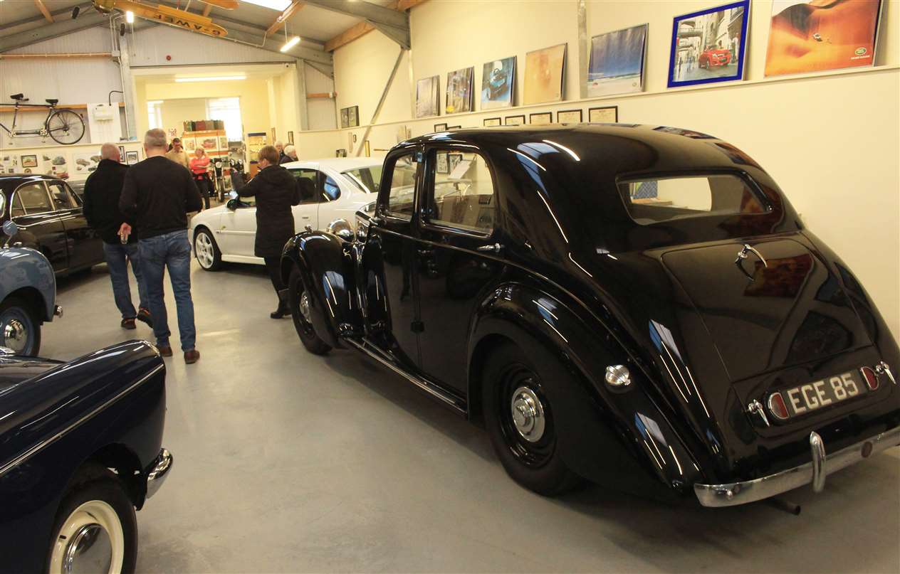 The centre has a dozen vintage and classic vehicles on show.