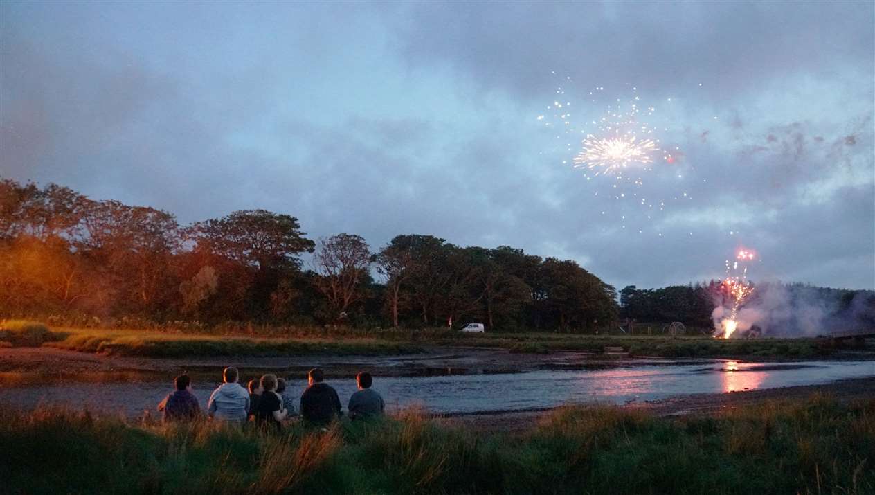 The gala week bonfire and fireworks display was once again a popular attraction in Wick.