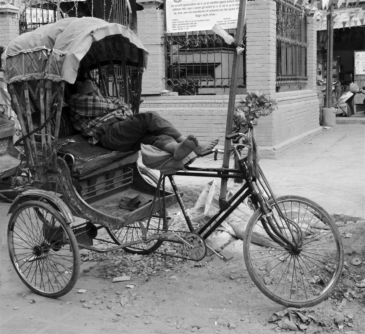 Bob Murdoch's photo, Taking a Break, was joint third on the theme of Street Scene.
