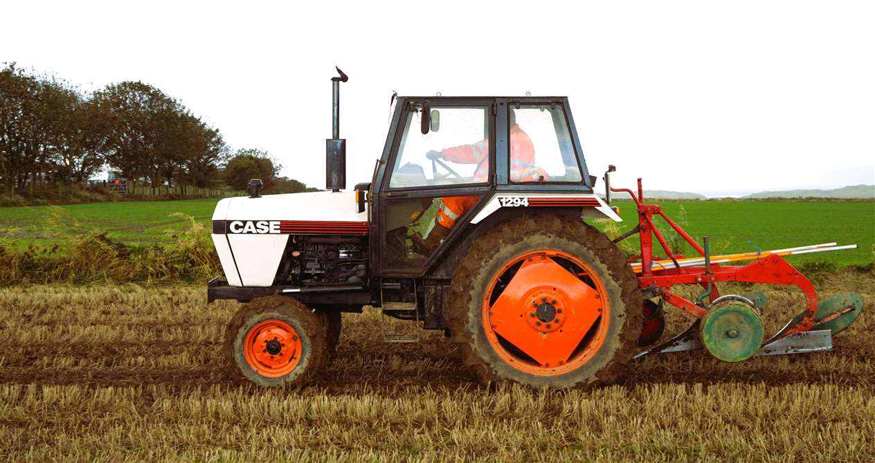 1980s tractor model is a Case/David Brown 1294. Picture: DGS