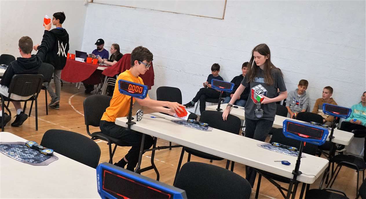 The competition underway on Saturday. Picture: DGS