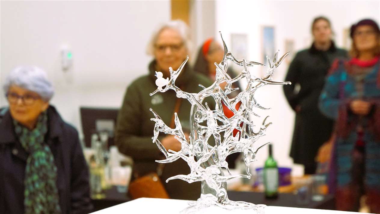 One of Ian Pearson's glass creations. Picture: DGS