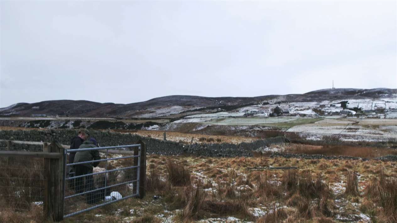 Bridget and Vicky attending to the emergency on a hill farm near Melvich. Picture: Daisybeck Studios / 5Select / MCG