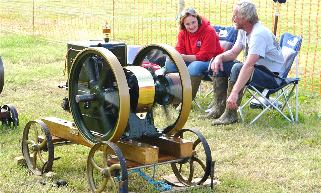 A finely restored Ruston Hornsby stationary engine.