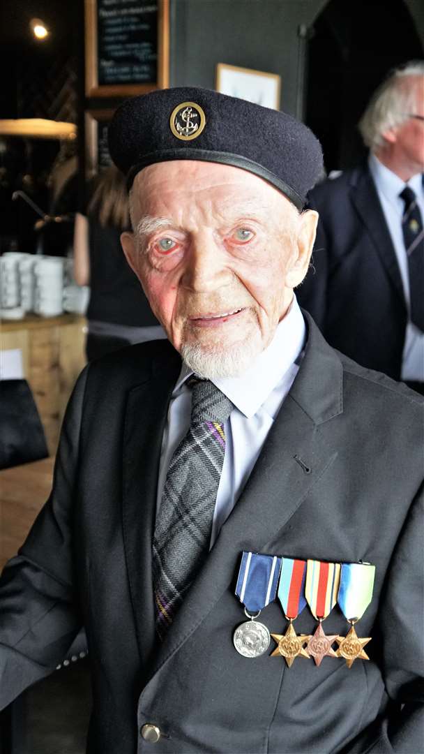 Richard Polanski with the medals he received for his distinguished war record.
