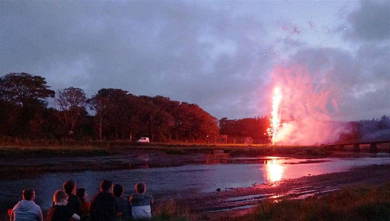 The grand finale witnessed a huge explosion of light and colour in the sky over Wick.