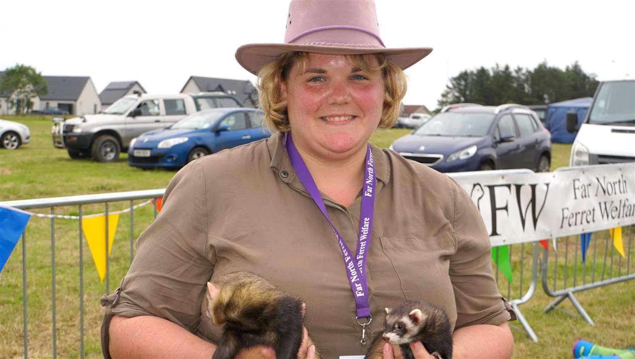 Sabrina Tilt from the Far North Ferret Welfare organisation.