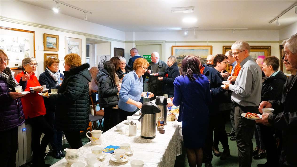 Time for refreshments after the event. Picture: DGS