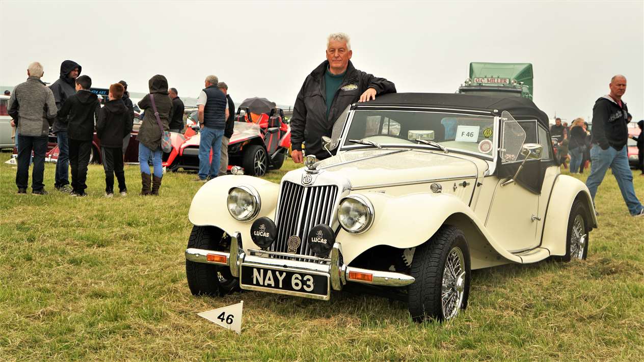 Club member Les Bremner with another of his vehicles, a 1986 MG Naylor. Picture: DGS