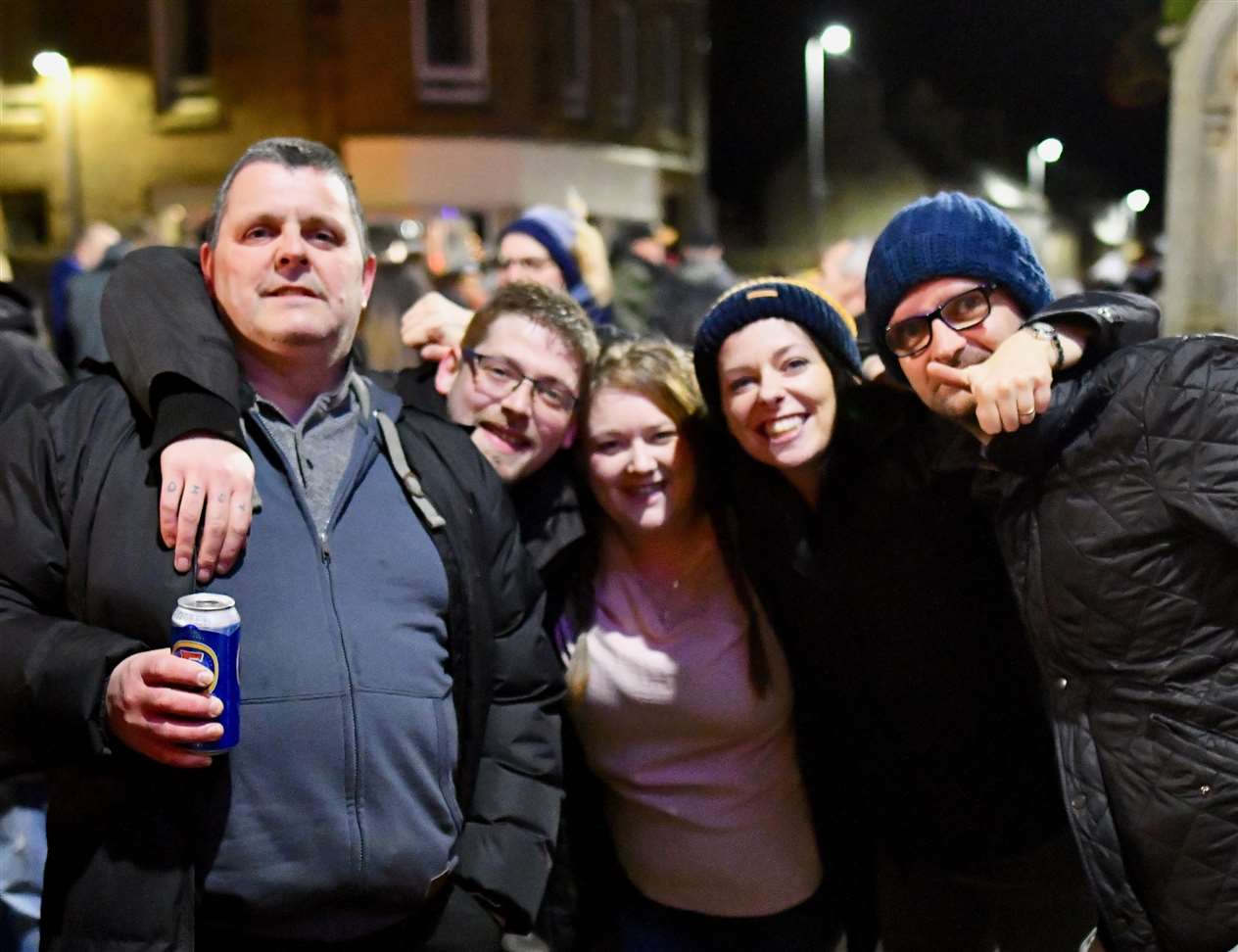 A group of revellers preparing to welcome 2020 in Thurso. Picture: John Wright Studio