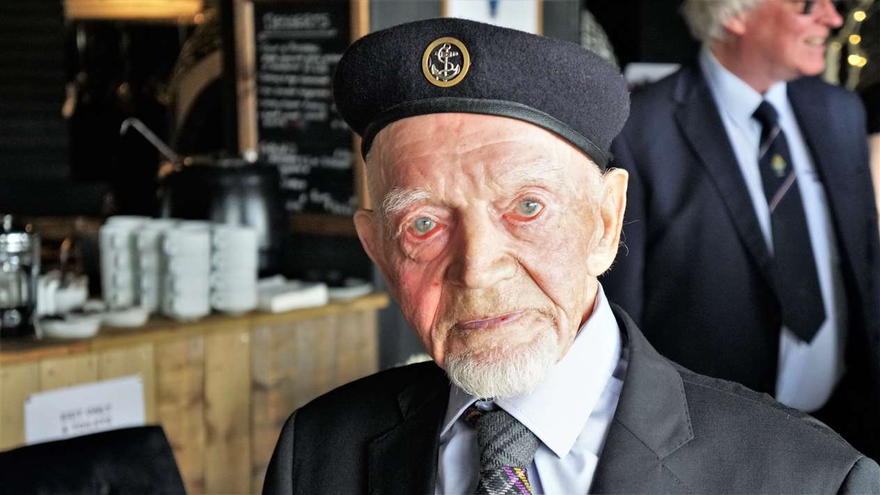 Richard Polanski who lives at Knockinnon, Dunbeath, served on a Polish naval ship that engaged the German battleship Bismarck during WW2.