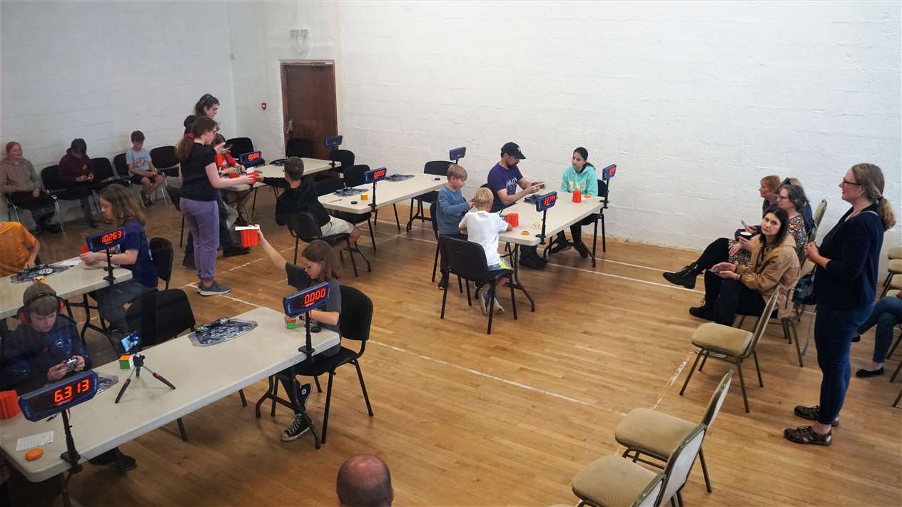 The competition area on Saturday afternoon. Picture: DGS