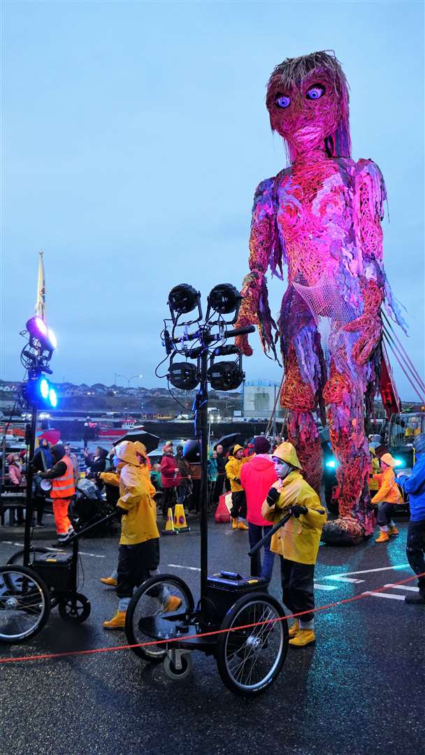 The puppet was controlled by a team of Edinburgh-based Vision Mechanics. Picture: DGS