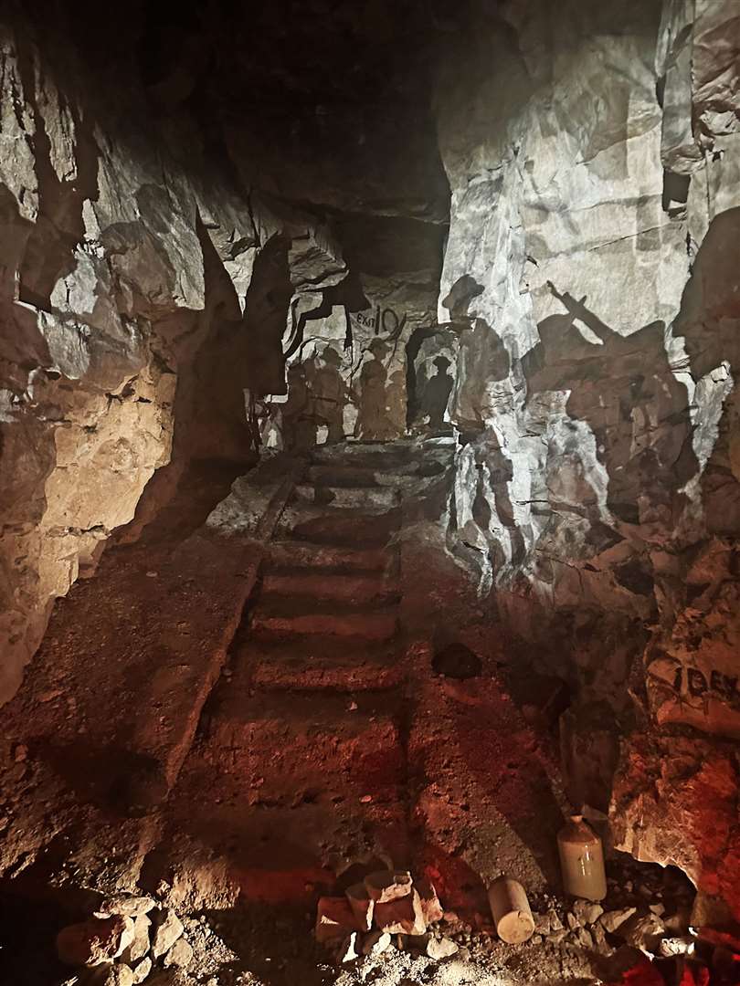 Kev was able to visit the Arras quarry tunnels on the tour of war sites.