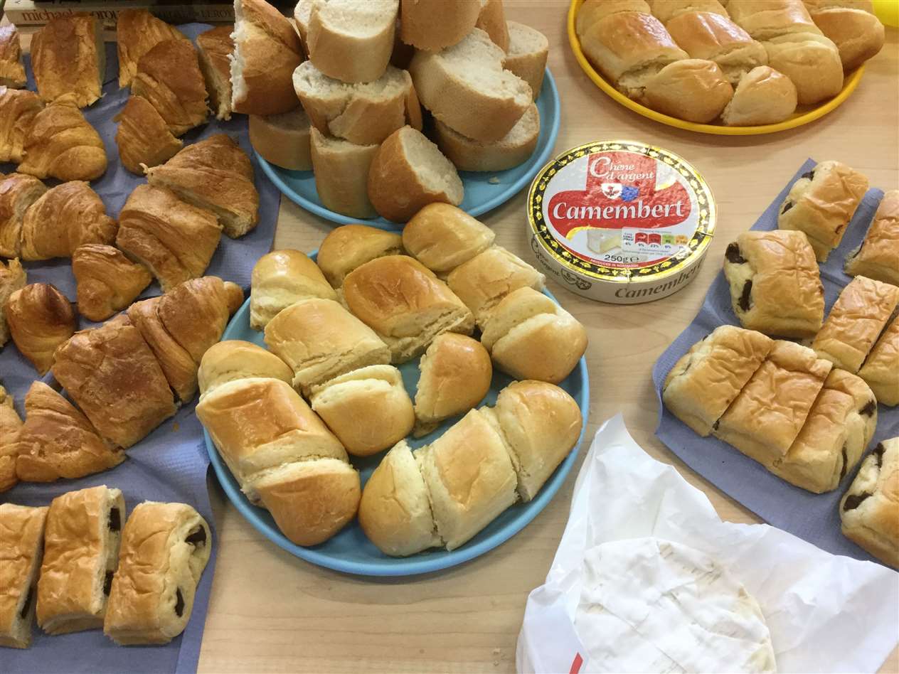 Some tasty French-style treats for the pupils.