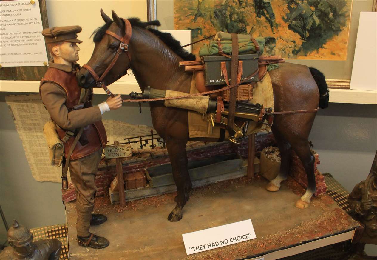 One of the detailed dioramas created by John Brotherston.