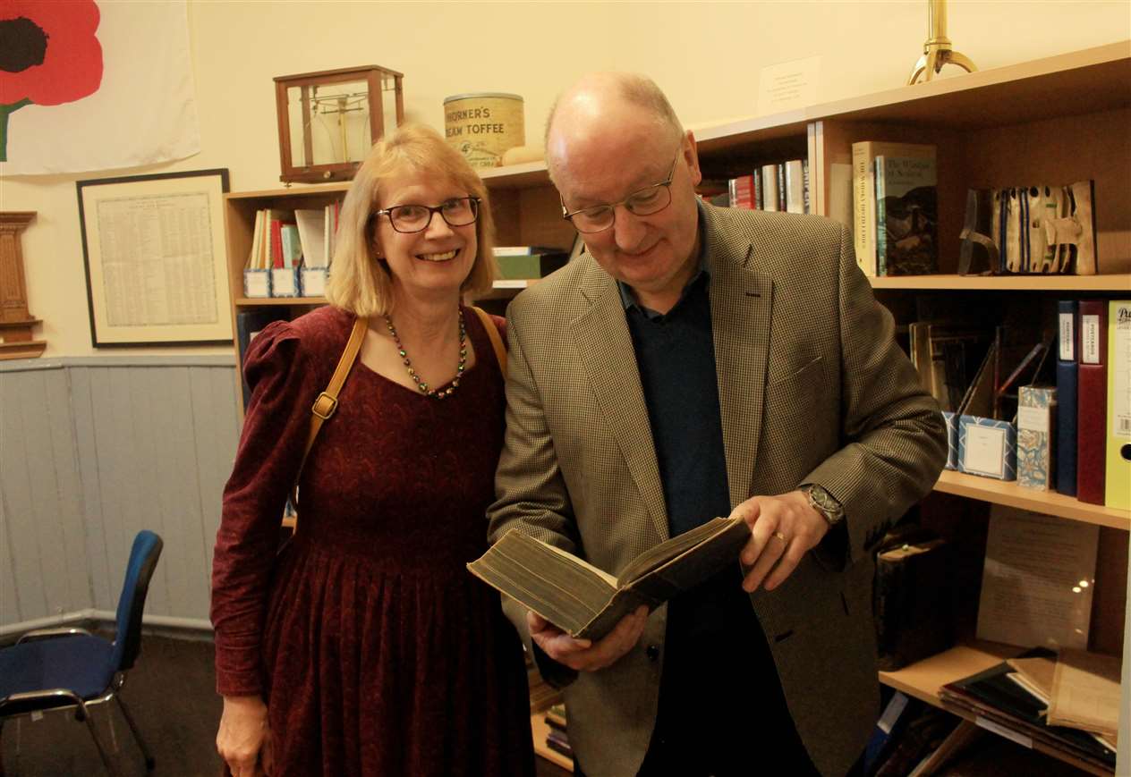 Elizabeth and Neil Buchan at the preview evening.
