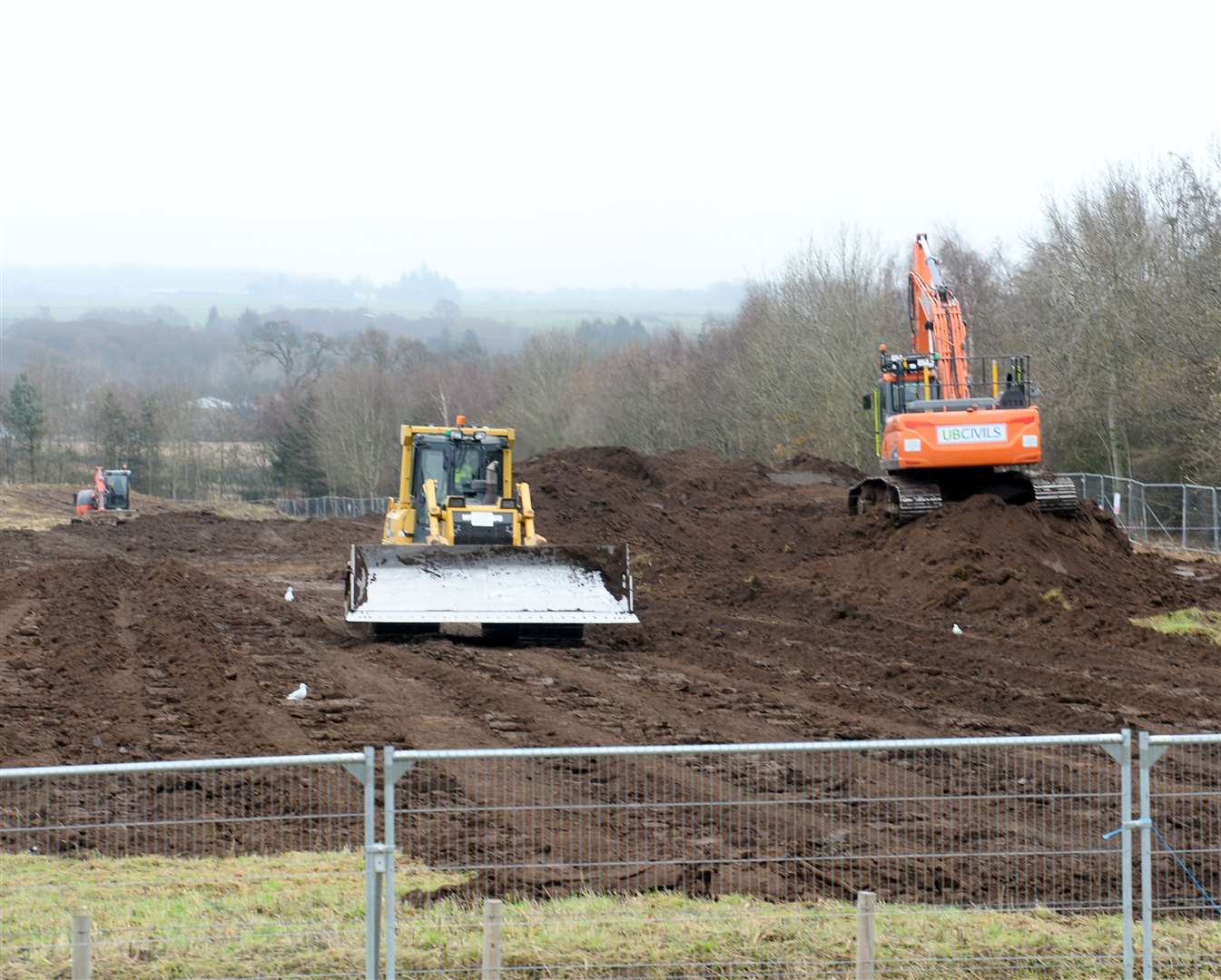 Work starts on the new prison site in Inverness. Picture: Gary Anthony