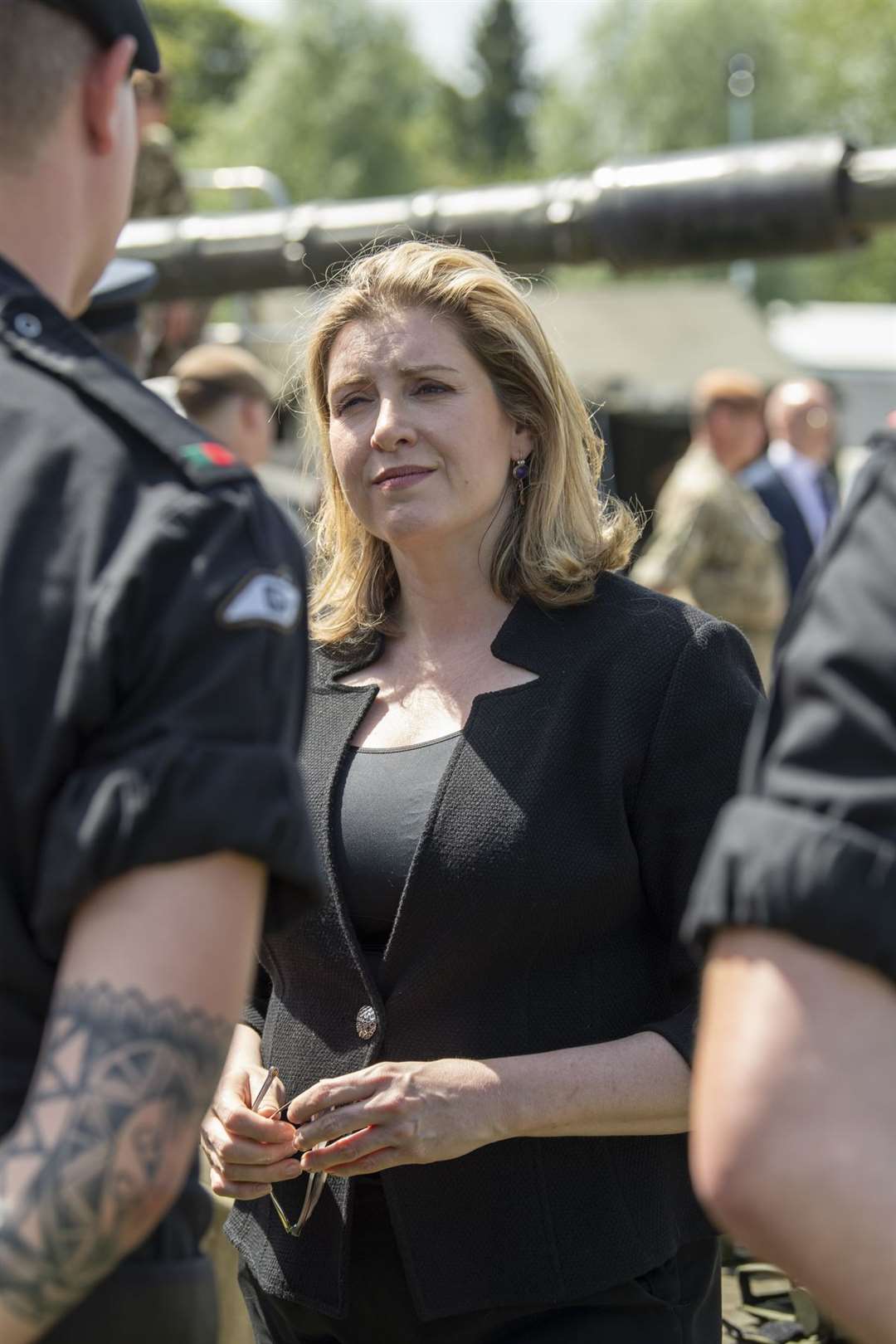 Penny Mordaunt, a Navy reservist, was sacked as defence secretary by Boris Johnson in 2019 (Cpl Robert Weideman/PA)