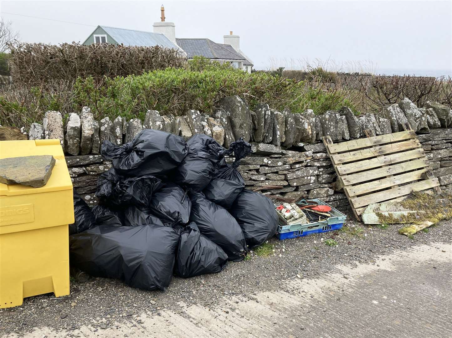 Beach-clean organisers were amazed at the amount of litter and debris they picked up.