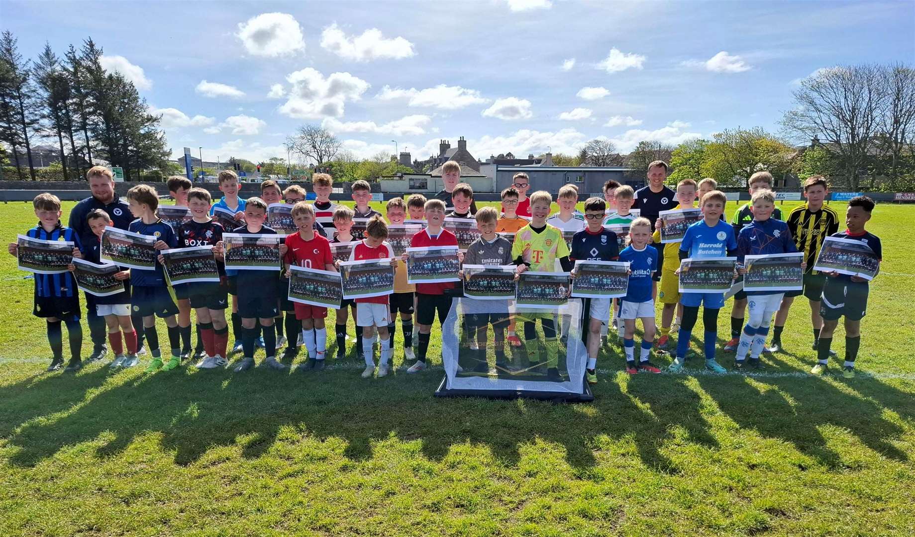 The 10-15 age group at the Ross County event in Thurso hosted by AG Coaching.